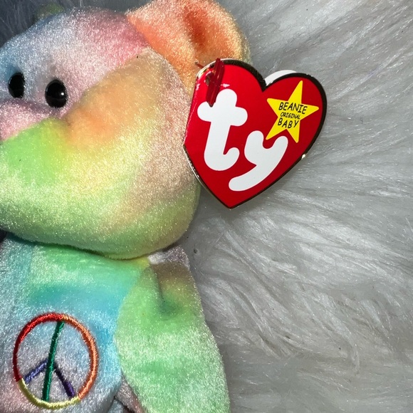 1996 TY Original Beanie Babies Peace Bear,
UltraRare & Mint-Condition - Picture 3 of 6